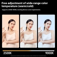 Lumière de beauté portable à trois températures de couleur pleine puissance 40W, lumière de remplissage pour la photographie en extérieur, petite lumière de remplissage