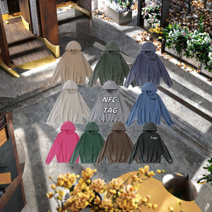 Pantalones Deportivos de Gran Tamaño con Capucha y Logotipo de Dibujos Animados para Hombre, 100% Algodón, Acabado Lavado, Listos para el Invierno - Product Image 3