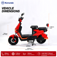 Moto électrique pour adultes de 1000 W avec moteur sans balais, pour les trajets en ville, avec une batterie longue portée et une conduite confortable