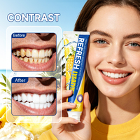 Dentifrice blanchissant anti-taches Smilgy Probiotiques, saveur fruit de la passion et pamplemousse, élimine les taches de fumée et de café, pour des dents jaunes et une haleine fraîche