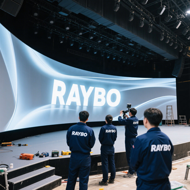 RAYBO Indoor Creative Curved LED Wall Display Large 22.5° -22.5° Degree Seamless Splicing for Stage Events Forums & Meetings