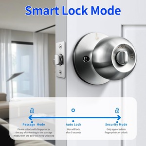 Kunci Pintu Biometrik Kunci Kata Sandi Kunci Tanpa Kunci Buka Kunci Wifi Pegangan Pintu Pintar Kunci Digital Aluminium Kunci Pintu Keamanan - Product Image 4