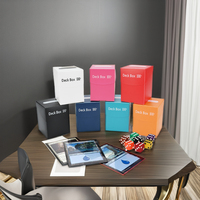 Vente chaude Porte-cartes en cuir noir personnalisé Boîtes de rangement en PP pour cartes à collectionner et rangement de crayons