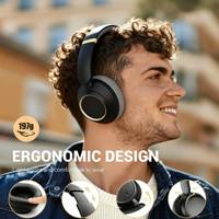 Audífonos Inalámbricos BT, Larga Duración de Reproducción, Plegables y Ligeros, BT 5.4 para Viajes y Estudios, Batería de Larga Duración