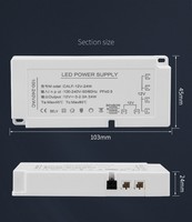 Alimentation LED à tension constante 12V 24V pour éclairage sous armoire, placard et bande LED