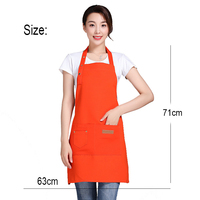 DUOLAI Factory Tablier de serveur personnalisé avec logo, réglable, en polyester et coton, pour café et jardin, en vente