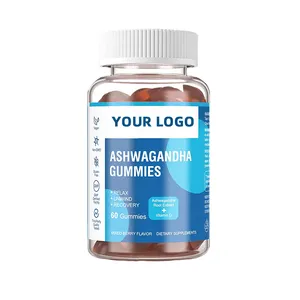 Top grade health food maca ashwagandha gummy KSM-66 Ashwagandha vitamina d Ashwagandha gummies