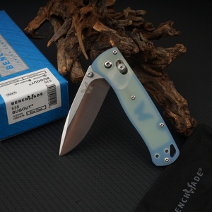 มีด Bugout รุ่น 535 ด้ามจับ G10 สีหยกใสสวยงาม สำหรับงาน DIY OEM สแตนเลสสตีล สำหรับตั้งแคมป์และใช้ในบ้าน - Product Image 5