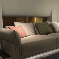 KASARO Canapés uniques de luxe au design minimaliste moderne en forme de L pour salon intérieur