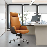 Fauteuil de direction de bureau de luxe moderne de haute qualité KMJ, fauteuil de bureau pivotant en cuir pour chef ou directeur