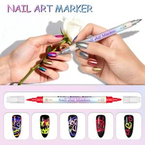 Set di Penne <span class=keywords><strong>per</strong></span> Nail Art 12 Colori, Doppia Punta, <span class=keywords><strong>Cancellabili</strong></span> ad Aria, 0.5-5mm, Penne <span class=keywords><strong>per</strong></span> Smalto su Tessuto, Marcatori 3D a Asciugatura Rapida <span class=keywords><strong>per</strong></span> Stampa Digitale - Product Image 4