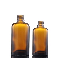 Maßgefertigte Luxus-Kosmetikverpackung Ovale Bernsteinglas-Flasche für Ätherische Öle mit Silber- oder Goldkappe