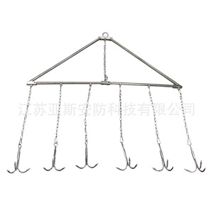 Gancho de Rescate Subacuático Plegable Yasyan de Acero Inoxidable de 80 cm, Herramienta Compacta de Recuperación - Product Image 2