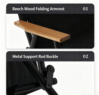 Ensemble de table et de chaises pliantes d'extérieur personnalisées, chaise Kermit, chaise de camping pliante ultra-légère en alliage d'aluminium portable