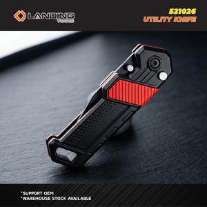 LANDING 521023 Heavy Duty <b>Folding</b> <b>Utility</b> <b>Knife</b> with Stainless Steel Blade for DIY Outdoor Camping and Everyday Carry - Product Image 4