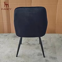 Luxuriöser Ergonomischer Sessel, Esszimmerstuhl mit Samtsitz, Tragbares Umweltfreundliches Design für Zuhause, Büro, Wohnmöbel und Hotelgebrauch