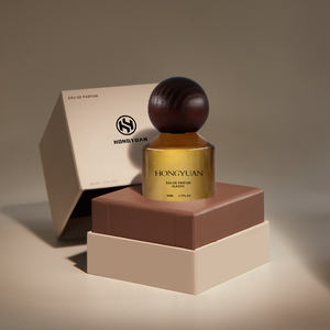 Flacon de parfum personnalisé avec logo, 50 ml, flocage <span class=keywords><strong>noir</strong></span>, flacon de parfum en verre avec pulvérisateur, étiquette métallique, flacon de parfum avec boîte, 30 ml, 100 ml - Product Image 2