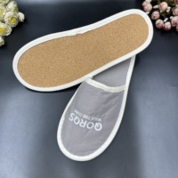 Chaussons d'hôtel jetables en lin de qualité supérieure, fermés, doux, 29*11,5 cm, tailles personnalisées, antidérapants, écologiques, pour les clients