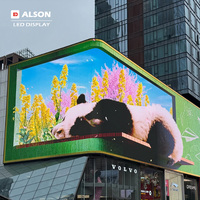 Layar LED Lengkung ALSON P2 P2.5 P3 untuk Luar Ruangan, Fleksibel untuk Iklan Digital Tetap dan Sewa