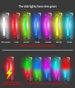 Linterna <span class=keywords><strong>LED</strong></span> Antorcha Recargable 15 Modos Clip de Metal RGB Luz Magnética Fidget Juguete Aliviar La Ansiedad Camping Emergencia Blacklight - Product Image 6