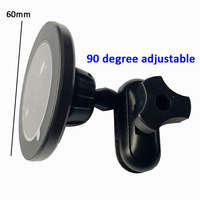 Support de téléphone magnétique flexible pour accessoires de golf, avec bras adaptateur pivotant à 360° pour support de bureau ou de voiture à rotule de 17 mm