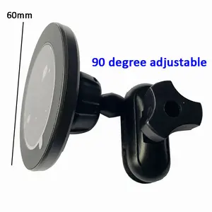 Super Versatile Magnetic Phone Mount Swivel Mounting Clip Arm Magsaf Adapter For 17mm Ball Car Golf Holder