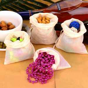 Sachets de thé en maille de fibres de maïs biologiques de qualité alimentaire réutilisables avec cordon de serrage - Product Image 6