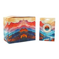 Sac en mylar comestible avec boîtes de présentation Emballage personnalisé pour fleurs, bonbons, biscuits, gommes, résistant aux enfants 3.5g 7g 14g 28g Sac Cali avec boîte