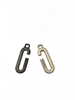 Glissières de fermeture éclair en alliage de zinc doré mat, écologiques, avec verrouillage à broche, pour sacs, chaussures, vêtements, avec logo personnalisé gravé, quincaillerie de marque Reuners