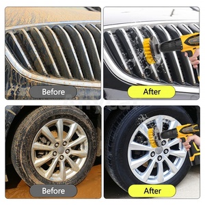 Juego de accesorios de cepillos de limpieza de taladro azul, 18 Uds., almohadillas para fregar, cepillo de fregado eléctrico de esponja con varilla extensible para limpieza de coche doméstico - Product Image 6