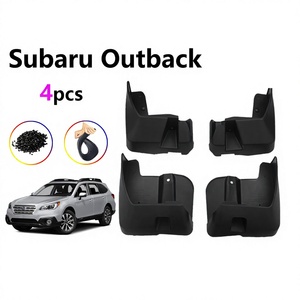 FOR Subaru Outback <b>Mud</b> <b>Flaps</b> 2010-2020 Plastic Front Rear Tire Guards Black - Product Image 5
