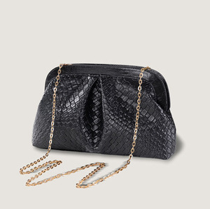 Borse a Spalla da Donna in <span class=keywords><strong>Oro</strong></span> 2026 all'Ingrosso, <span class=keywords><strong>Pochette</strong></span> di Lusso in Pelle PU Intrecciata, Borse a Tracolla da Sera Firmate per Donna - Product Image 2