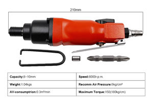 Tournevis pneumatique industriel et bricolage 8000 tr/min pour le serrage des boulons M8-M10, outils de fixation rapides et efficaces à air comprimé - Product Image 2