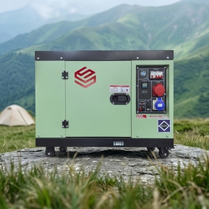 เครื่องกำเนิดไฟฟ้าดีเซลเคลื่อนที่แบบเฟสเดียวคุณภาพสูง เงียบพิเศษ ขนาด 5KW-15KW แรงดันไฟฟ้า 110V 220V 380V สำหรับการตั้งแคมป์ - Product Image 4