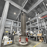 Élévateur à vibration verticale en spirale, levage de matériaux en particules, équipement de transport à double amplitude