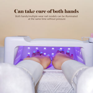 VINIMAY-Lampe <span class=keywords><strong>de</strong></span> table à cinq vitesses tactile, grande capacité et espace, 2 en 1, LED UV, avec adaptateur secteur - Product Image 5