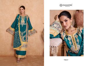 Chinon lourd avec séquence et broderie de Codding Costume Salwar pour femme disponible à un prix abordable - Product Image 6