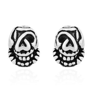 Pendientes de Aro con Cabeza de Calavera de Acero Inoxidable, Estilo Hip Hop, Modernos y Elegantes para Hombre y Mujer - Product Image 1