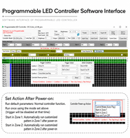 Controlador de Tiras LED Programable Lededit CM-XS-Pro 5V/12V a Todo Color WS2811SK6812, Capacidad de Carga de 300 Píxeles, Efecto de Flujo de Carreras de Caballos