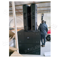 Audio professionnel double 18 pouces haut-parleur subwoofer longue portée module amplificateur 18 pouces système de haut-parleurs à réseau de lignes actives son