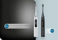 Brosse à dents électrique LULA avec écran LCD LED, capteur de pression, 5 modes, étanche IPX7, poils souples, tête compatible Sonic Care