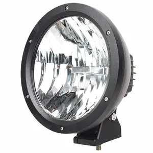 Lampe de travail led ronde avec pare-choc, 2x9 pouces, 40W, lampe de conduite, pour voiture tout terrain, camping-car, camion SUV, 12/24V