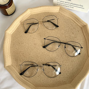 Montures de lunettes en métal irrégulières Qianai, monture complète, anti-UV, unisexe, Me7 2361, verres en acétate, origine Taizhou - Product Image 2