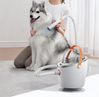 Ensemble complet d'accessoires de toilettage et d'aspiration pour animaux de compagnie pour l'épilation des chiens et chats