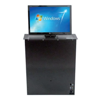 Haute qualité multifonctionnel table Lcd Tv mécanisé ascenseur motorisé moniteur ascenseur LCD moniteur conférence Table système