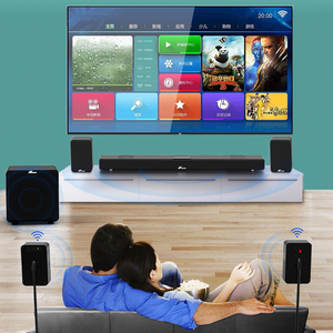 ระบบเสียงรอบทิศทางไร้สาย 7.1 HD สำหรับทีวี พร้อมซับวูฟเฟอร์แบบมีสายขนาดใหญ่ และลำโพง 2 คู่ ระบบเสียงบ้าน 7.1 - Product Image 2