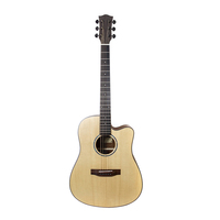 41-Inch Acoustic Guitar with 6 Strings Spruce Solidwood Beginner's Good Quality Factory Direct Sales OEM Accepted