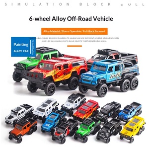 Véhicule tout-terrain 6x6 en alliage à 6 roues pour voiture miniature à rétrofriction avec portes ouvrantes, <span class=keywords><strong>jouet</strong></span> Gashapon, échelle 1:50, sans batterie - Product Image 1