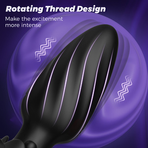 Vibrateur anal en silicone à 10 fréquences, avec fonction de vibration, d'expansion, de stimulation, de balancement et de rotation, pour A - Product Image 6