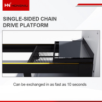 Machine de découpe laser à fibre CNC Hongniu haute performance 3015 avec table d'échange intégrée 6 kW et refroidissement par eau pour tôles métalliques